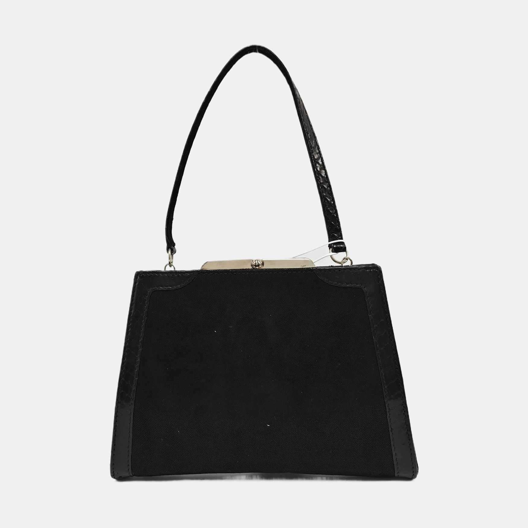 Canvas Top Handle Bag Black