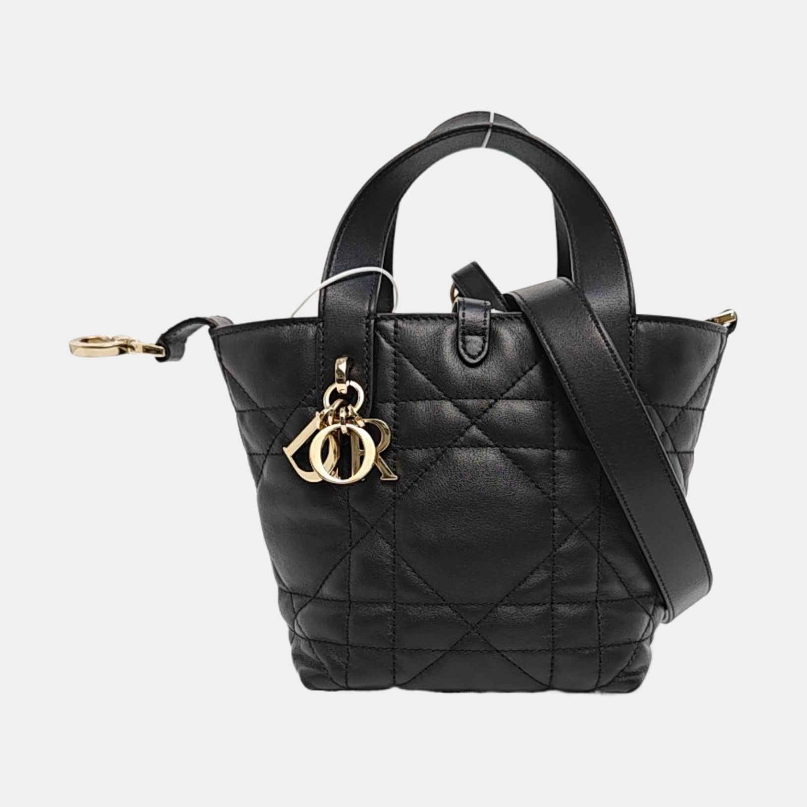 Toujours Nano Cannage Calfskin Black