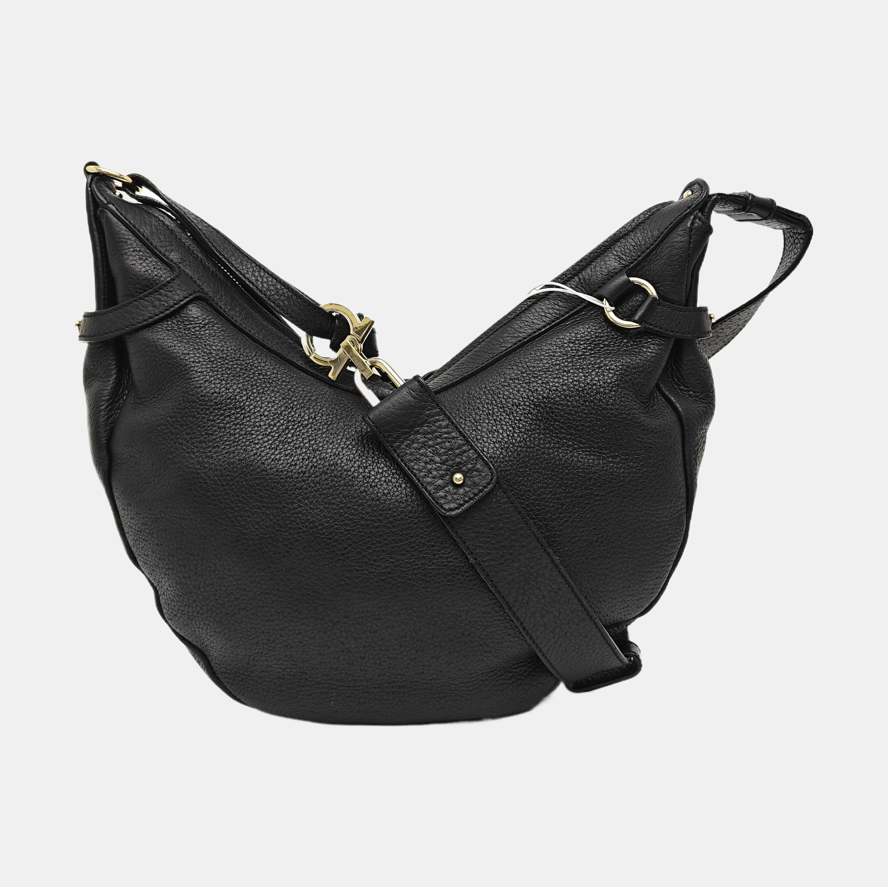 Calfskin Shoulder Bag Black
