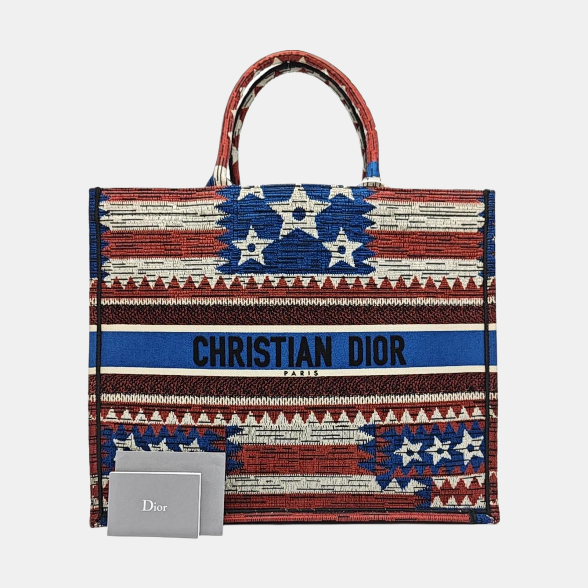 Book Tote Large Canvas Multicolor