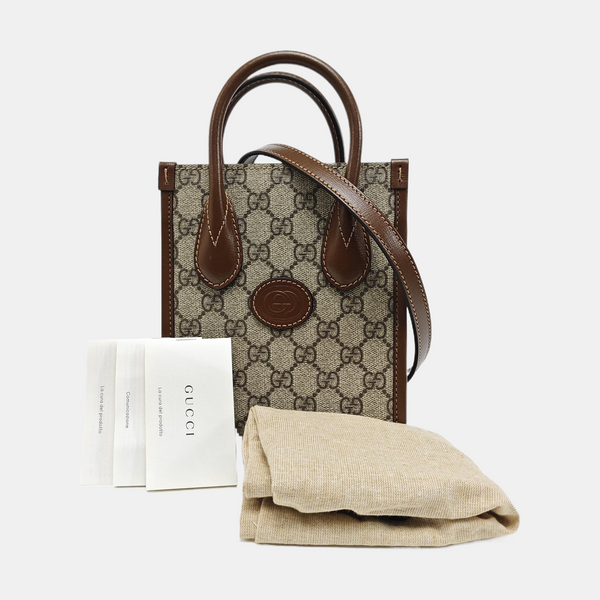 Retro Mini Monogram Coated Canvas Beige