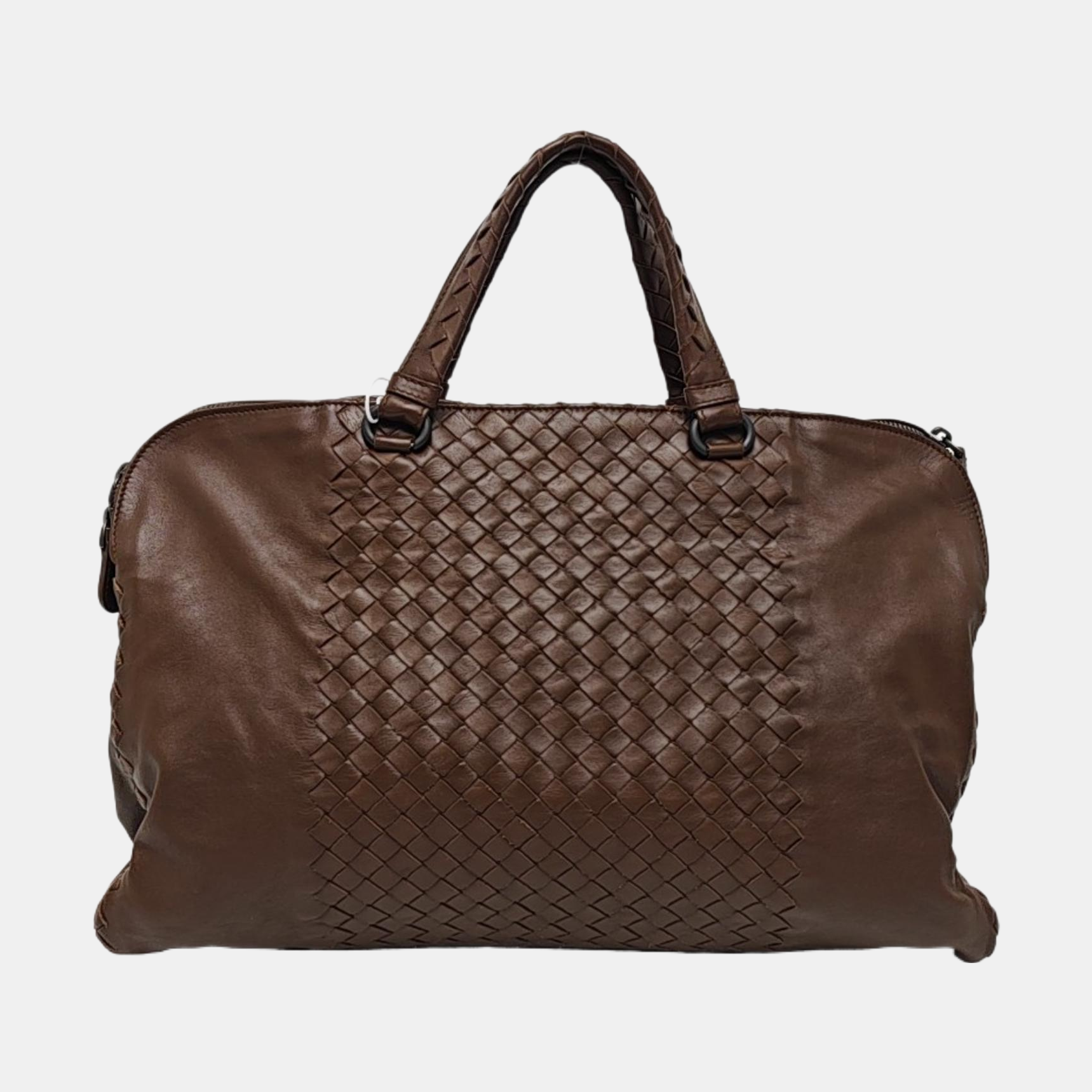 Calfskin Top Handle Bag Brown