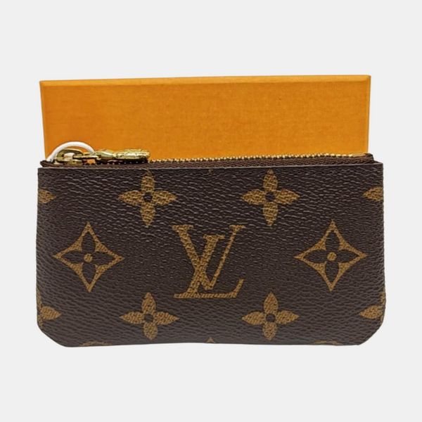Monogram Coated Canvas Key Pouch Brown