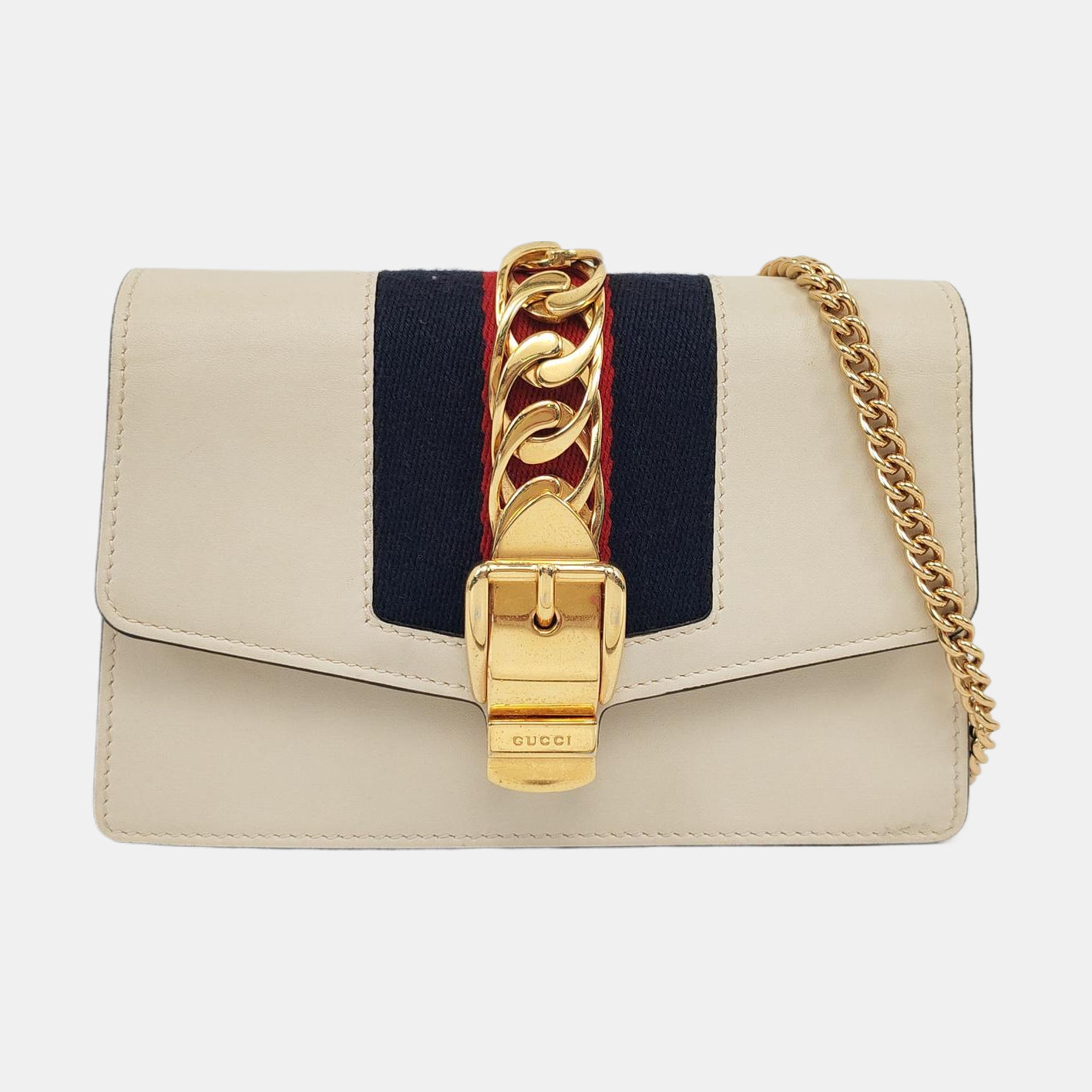 Sylvie Super Mini Calfskin White