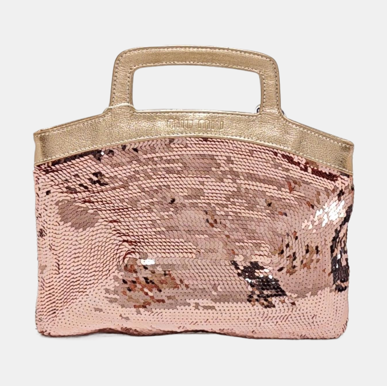Special Material Top Handle Bag Pink
