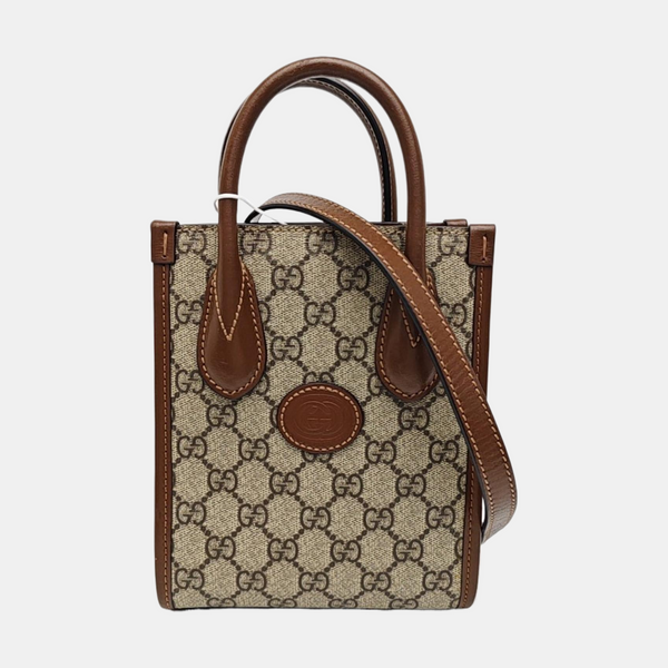 Retro Mini Monogram Coated Canvas Beige