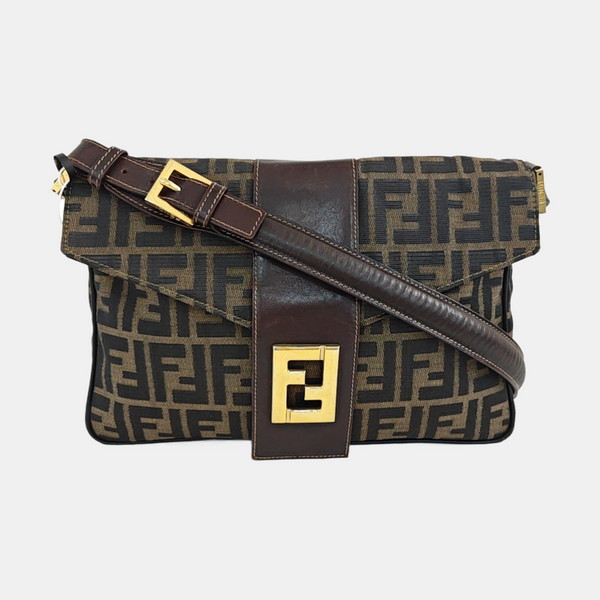 Bolso Bandolera de Lona Marrón