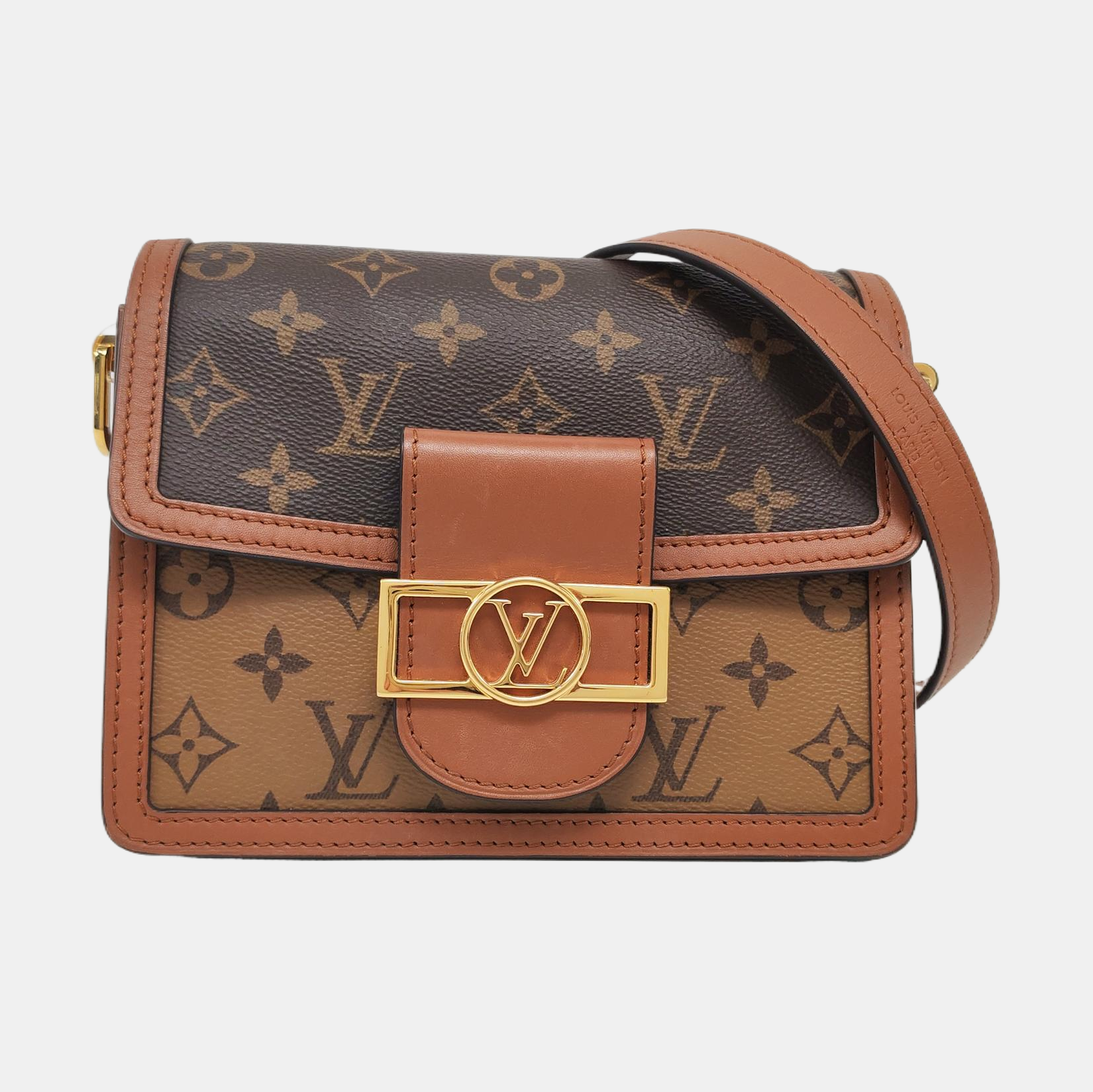 DAUPHINE Mini Coated Canvas Brown