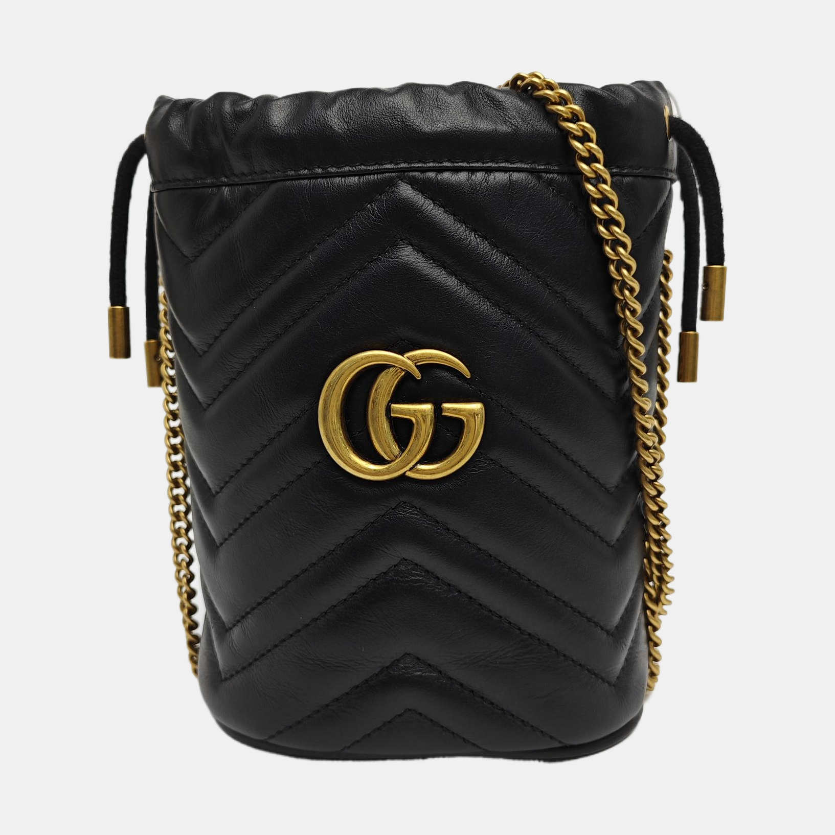 GG Marmont Mini Quilted Calfskin Black