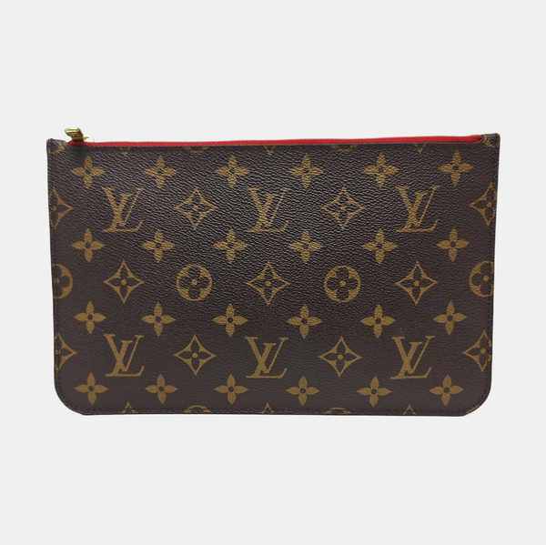NEVERFULL PM Monogram Coated Canvas Brown