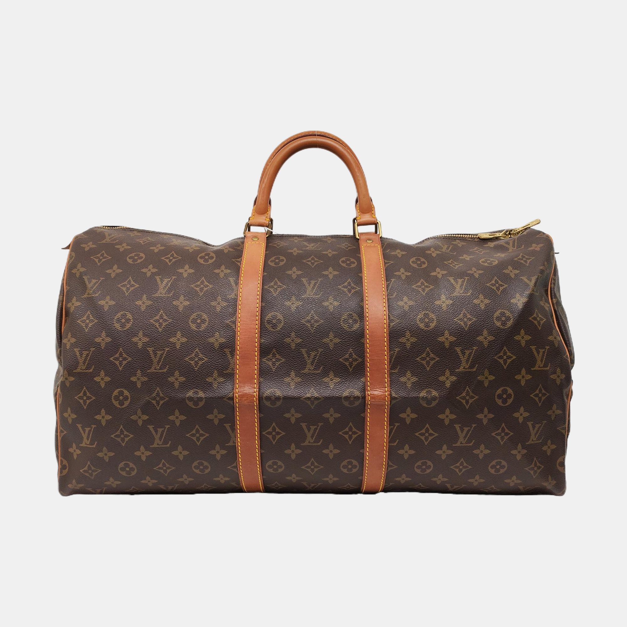 SAC SOUPLE 55 Monogram Coated Canvas Brown
