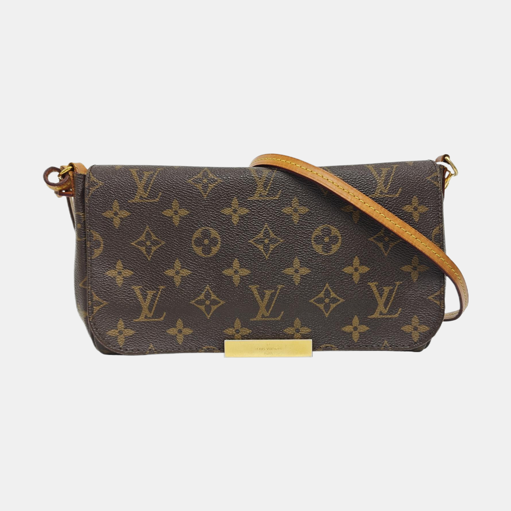 FAVORITE PM Coated Canvas Brown