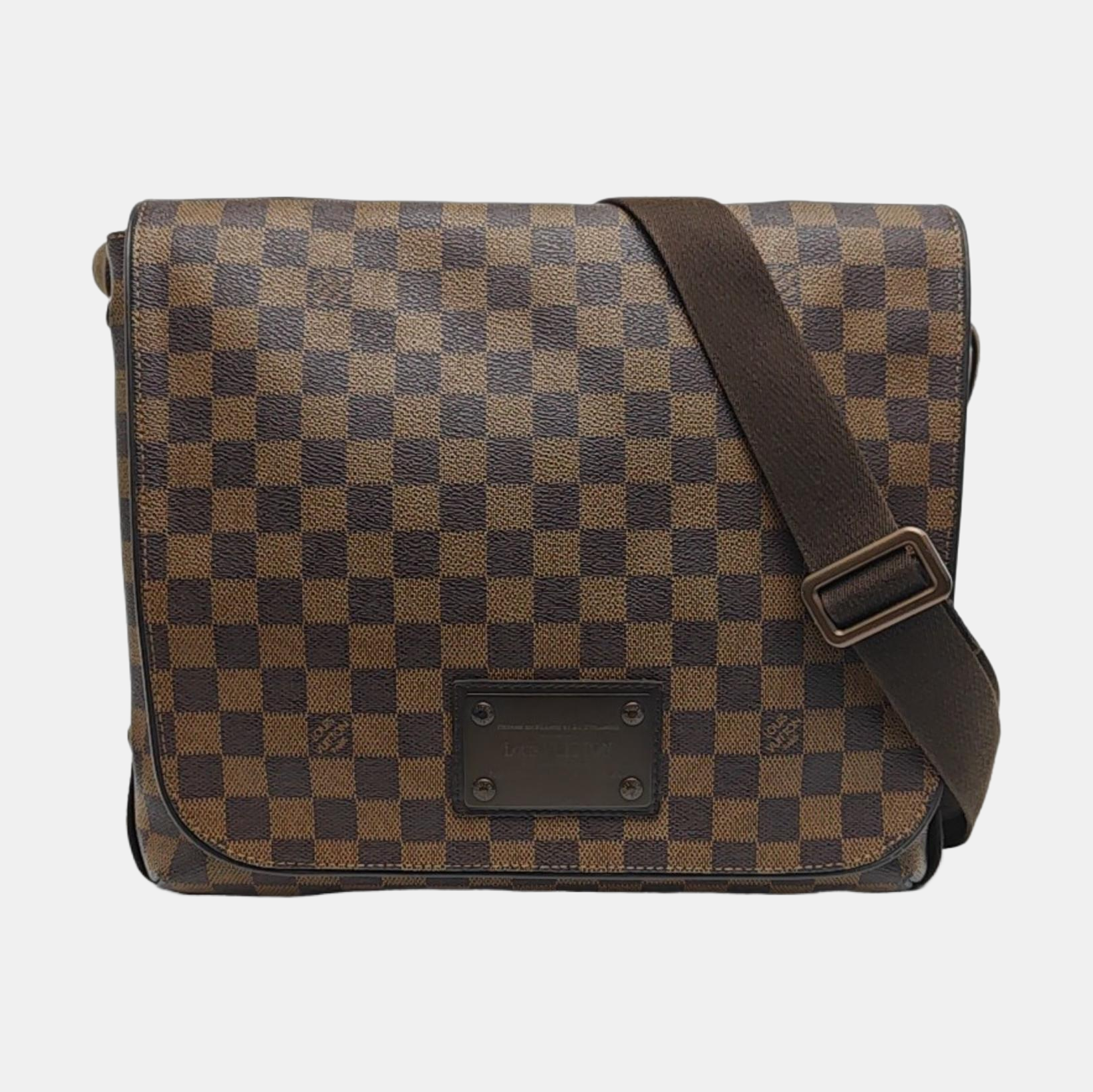 BROOKLYN Damier Ebene Coated Canvas Brown