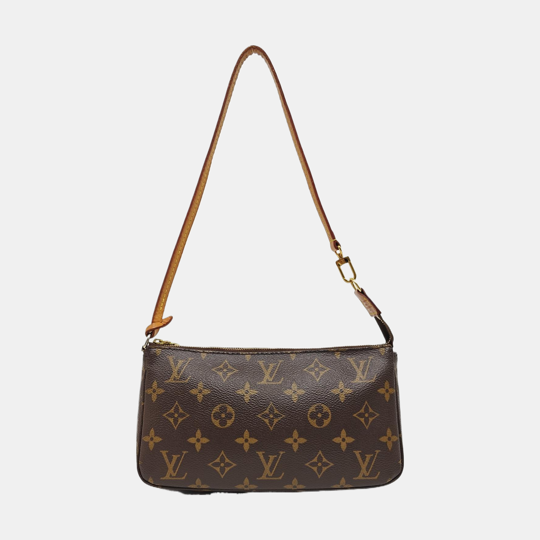 ACCESSOIRES GM Monogram Coated Canvas Brown