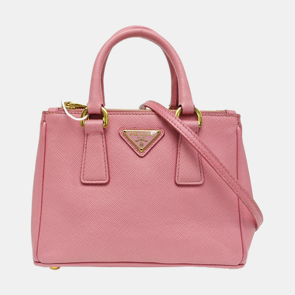 Galleria Super Mini Saffiano Calfskin Pink