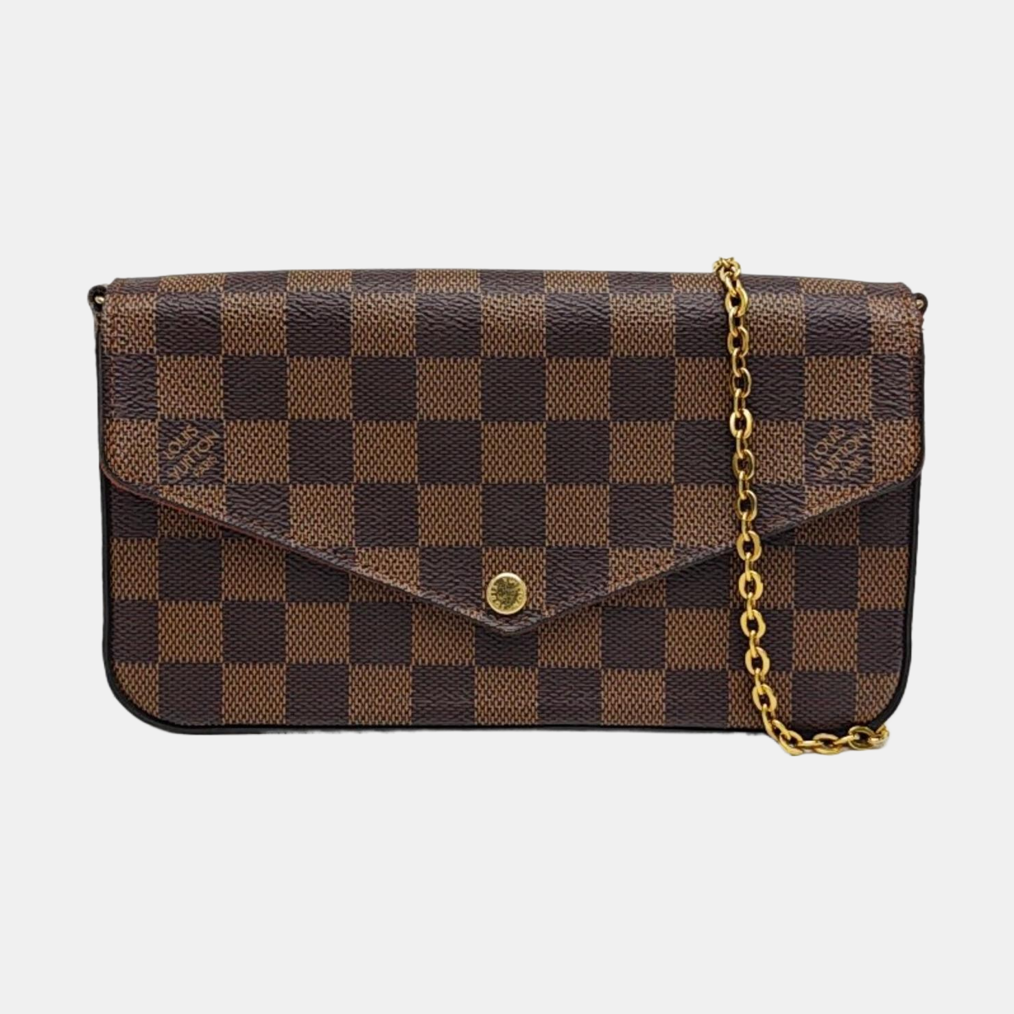 FÉLICIE Damier Ebene Coated Canvas Brown