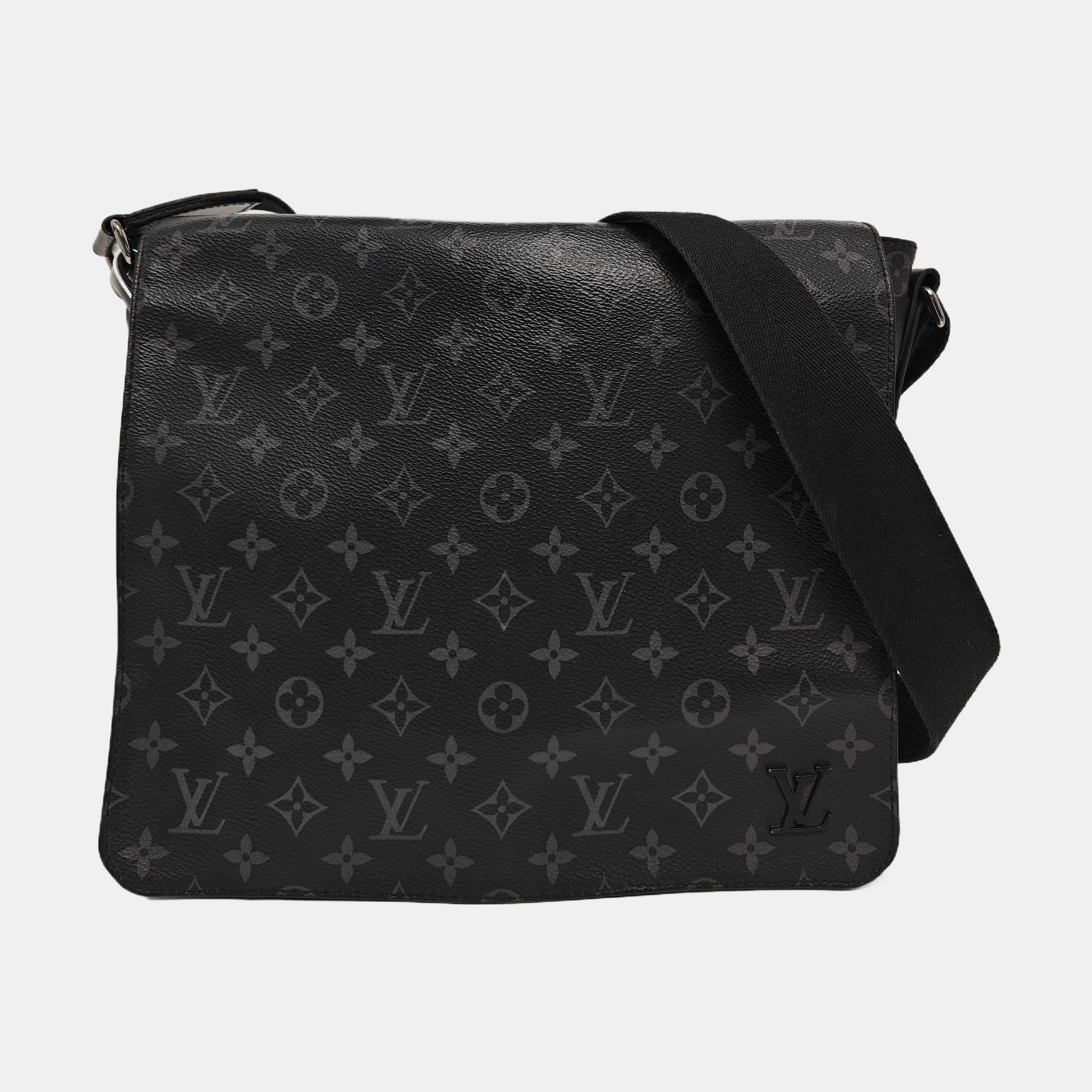 DISTRICT MM Damier Graphite Lona Revestida Negra