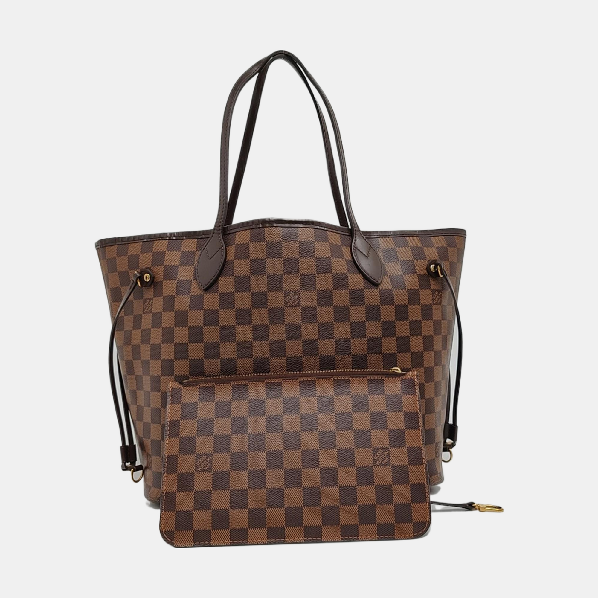NEVERFULL MM Damier Ebene Coated Canvas Brown