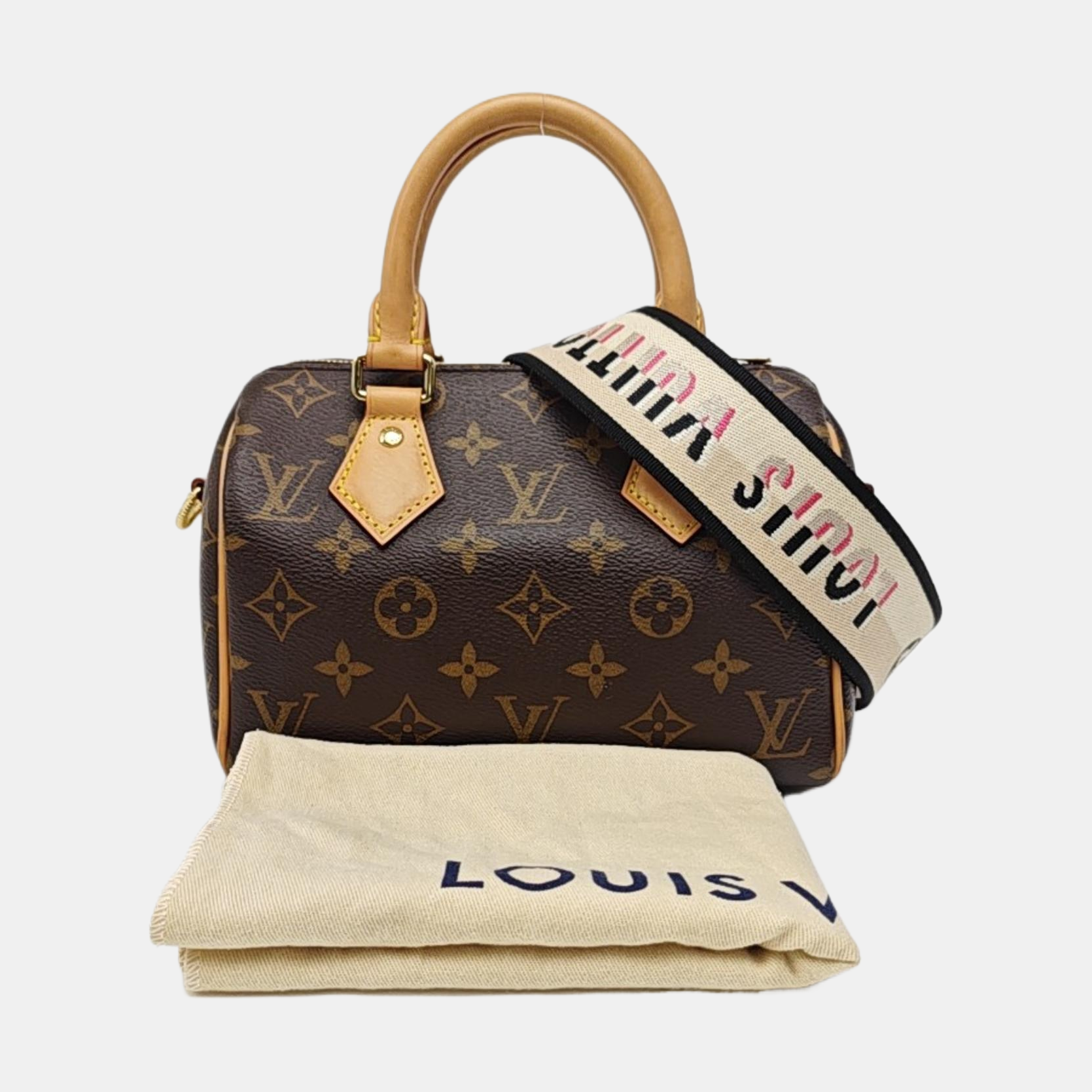 SPEEDY 20 Monogram Coated Canvas Brown