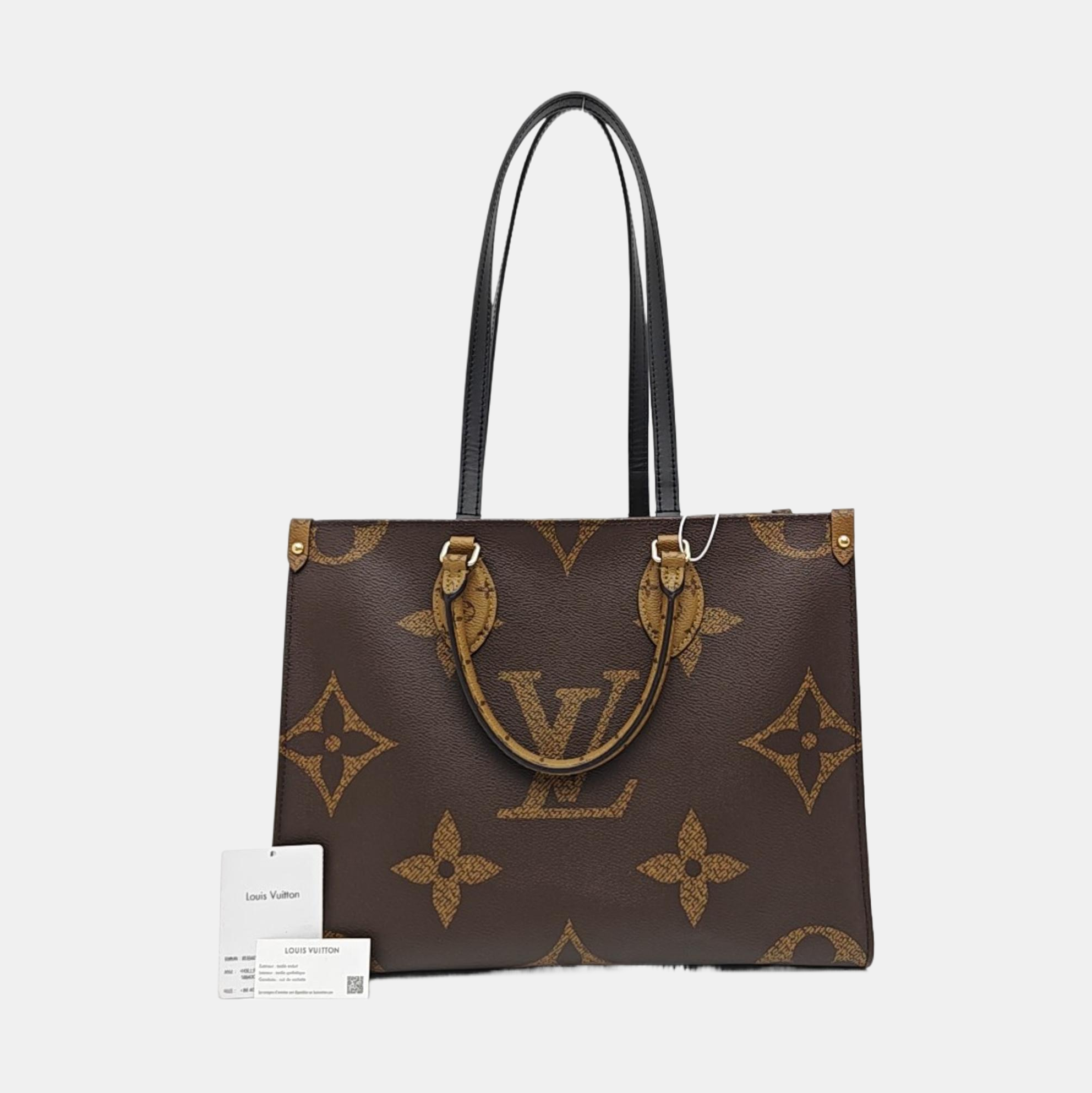 ONTHEGO MM Monogram Coated Canvas Brown