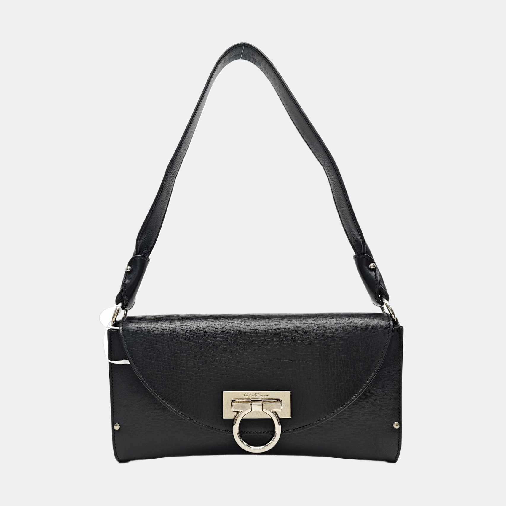 Calfskin Shoulder Bag Black