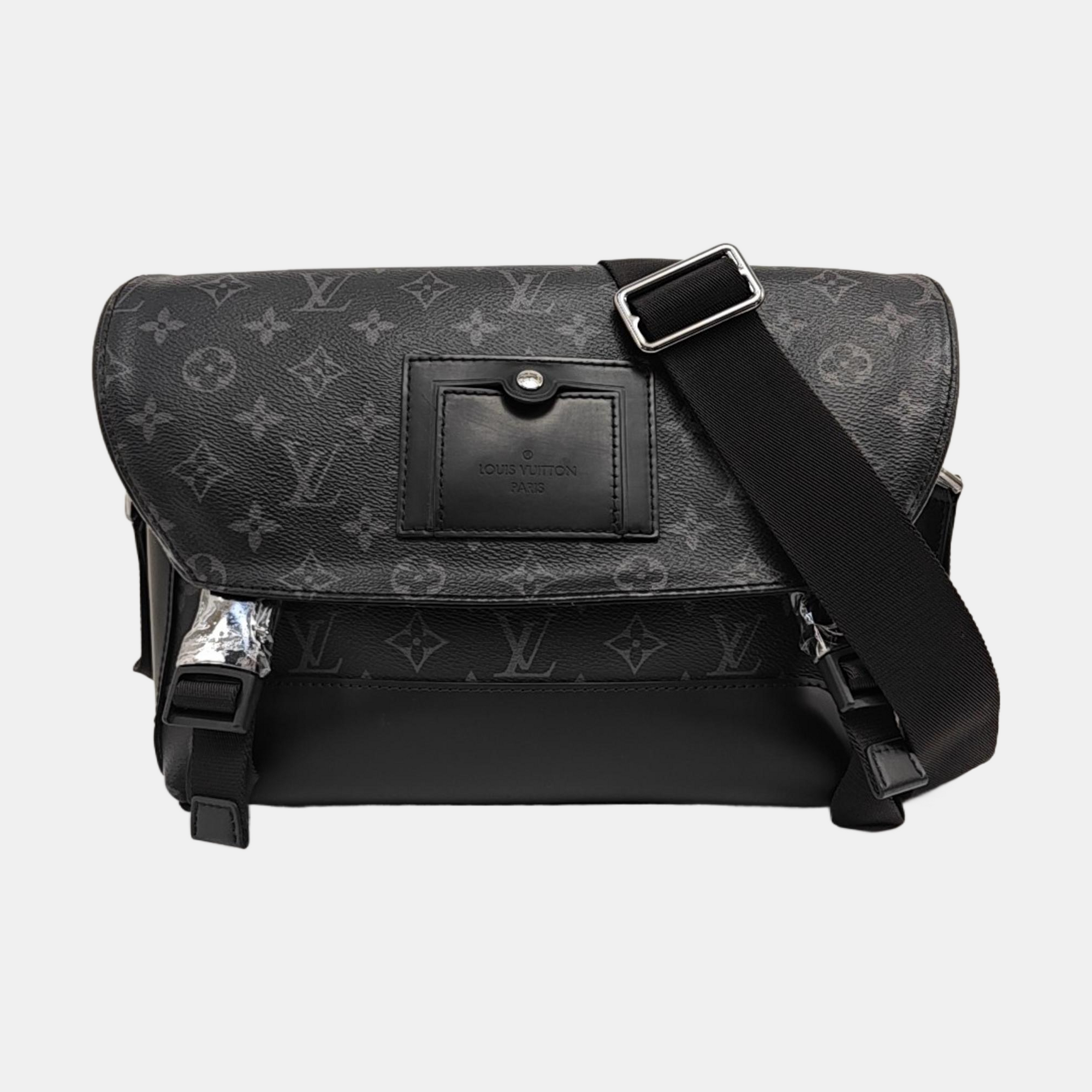 VOYAGER PM Monogram Coated Canvas Black