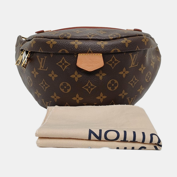BUMBAG Monogram Coated Canvas Brown