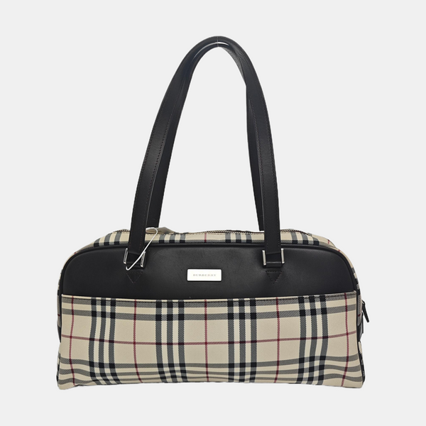 Canvas Top Handle Bag Beige