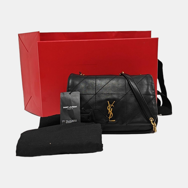 JAMIE Small Quilted Lambskin Black