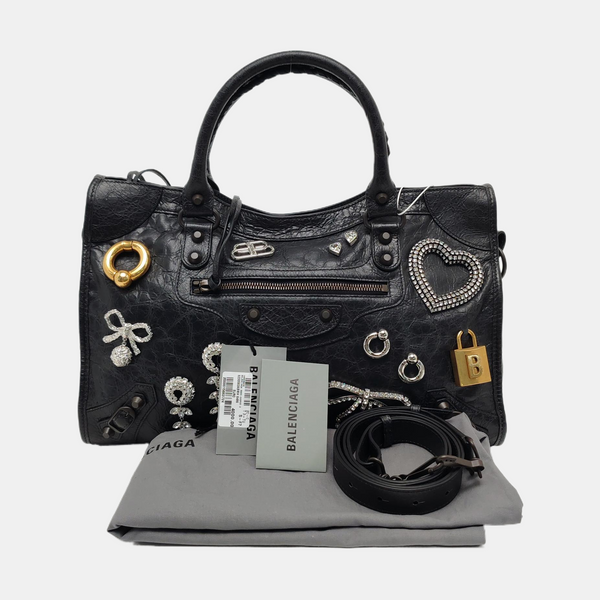 Neo Cagole City Medium Lambskin Black