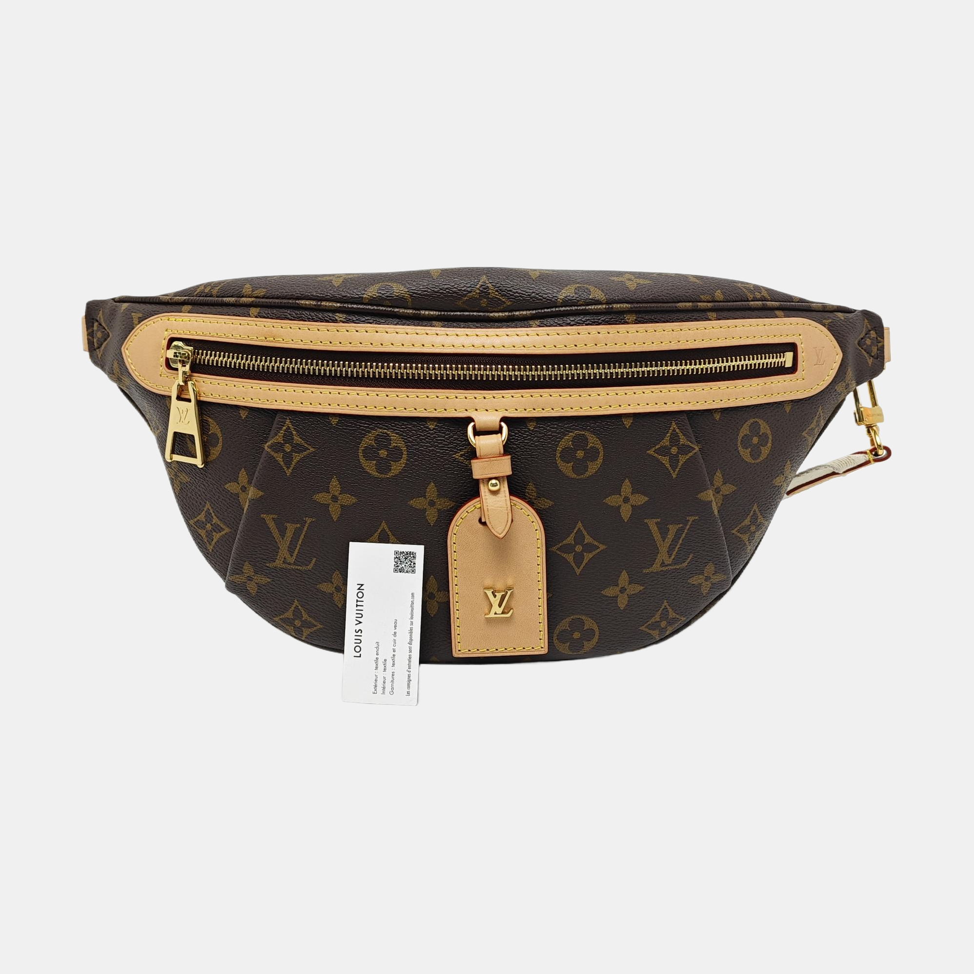 BUMBAG Monogram Coated Canvas Brown