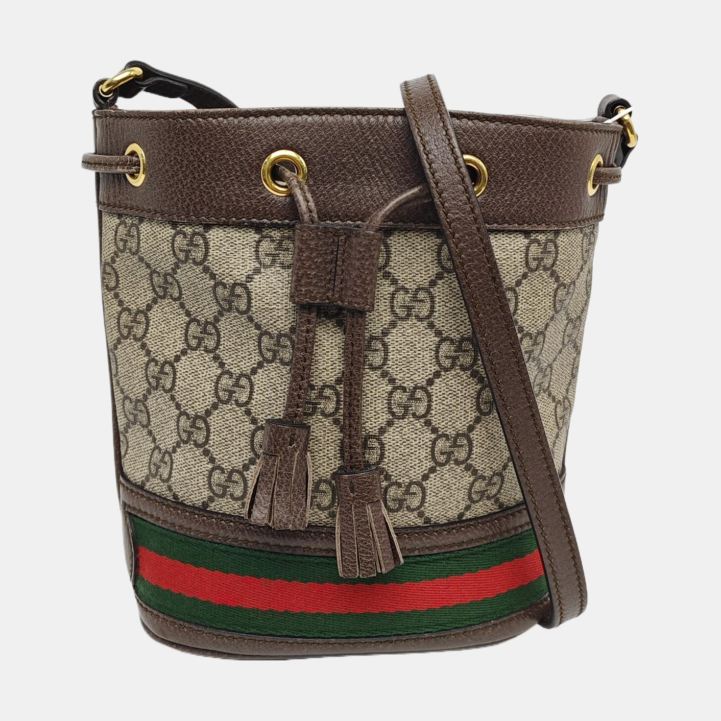 Ophidia Mini Monogram Coated Canvas Beige