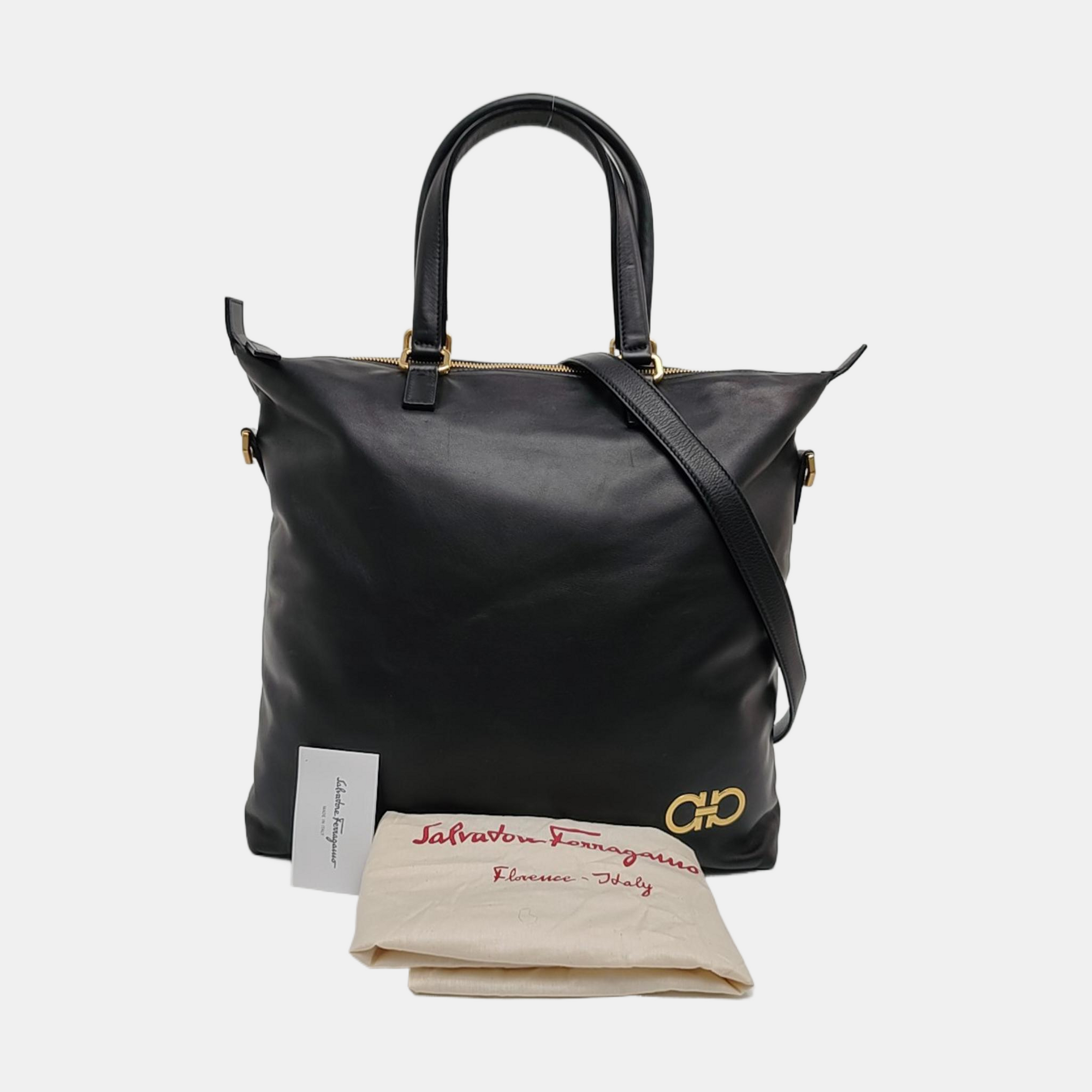 Calfskin Crossbody Bag Black