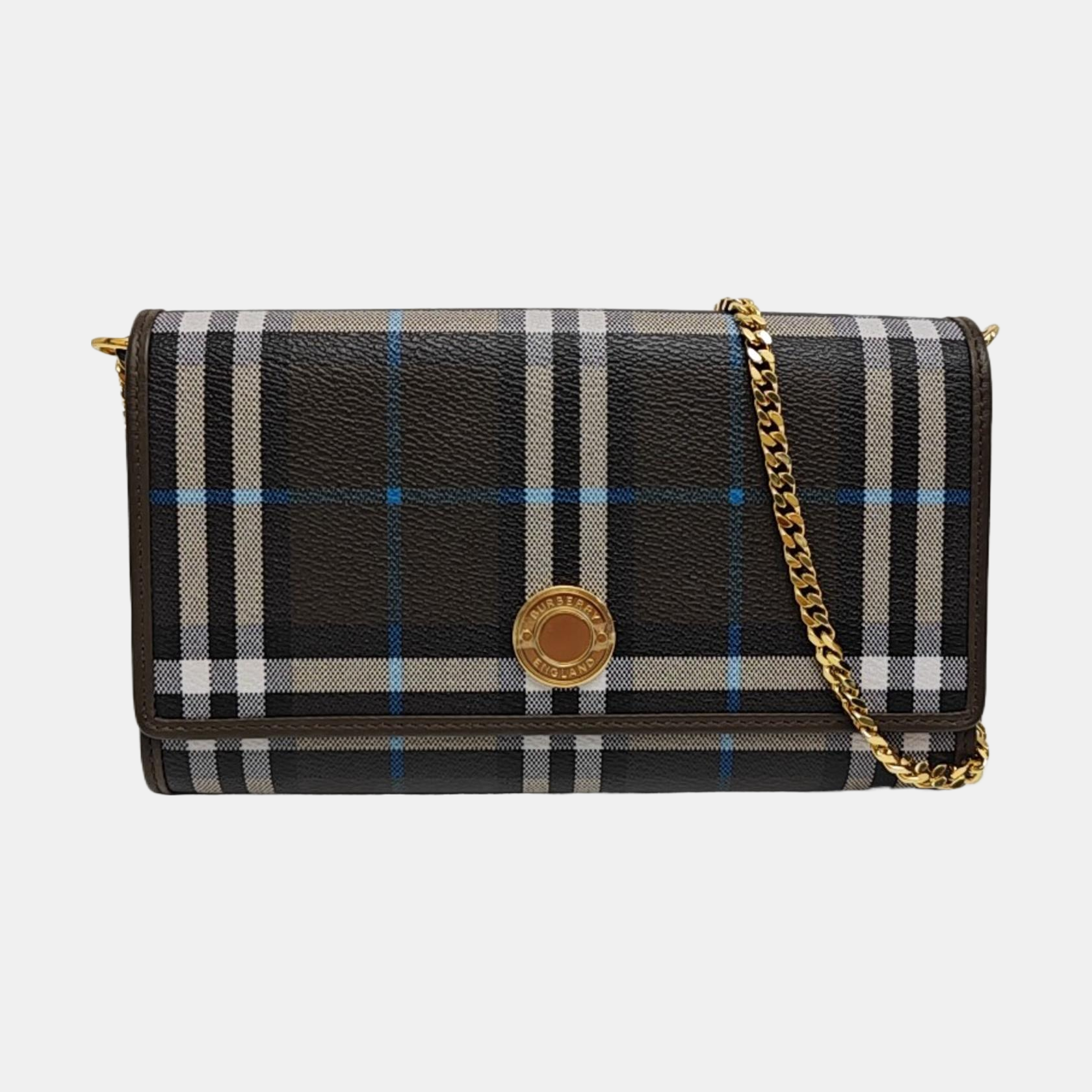 Coated Canvas Shoulder Bag Black