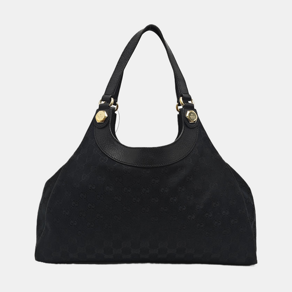 Monogram Canvas Top Handle Bag Black