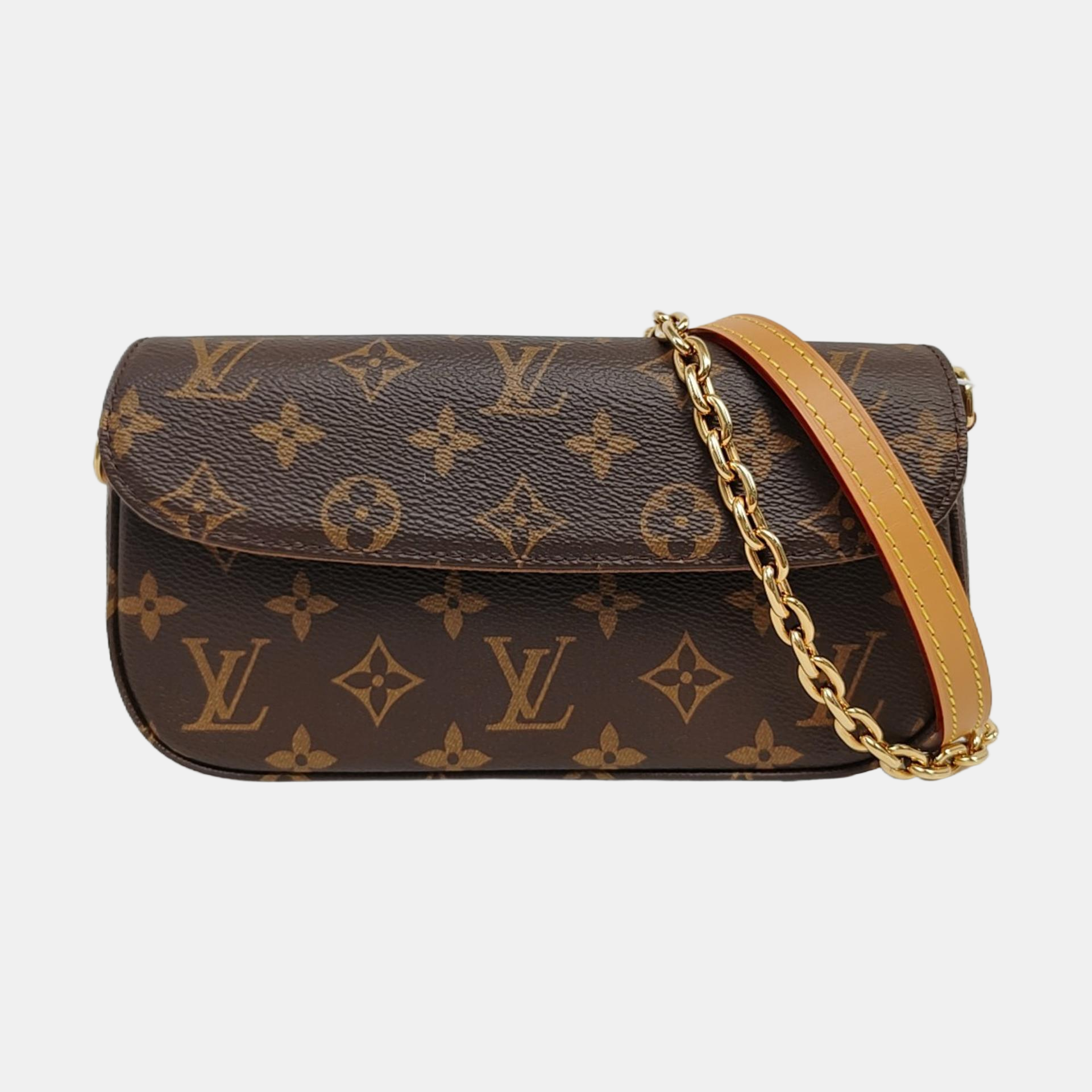IVY Monogram Coated Canvas Brown