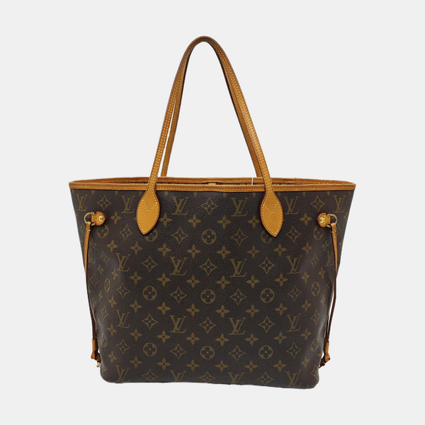 NEVERFULL MM Monogram Coated Canvas Brown