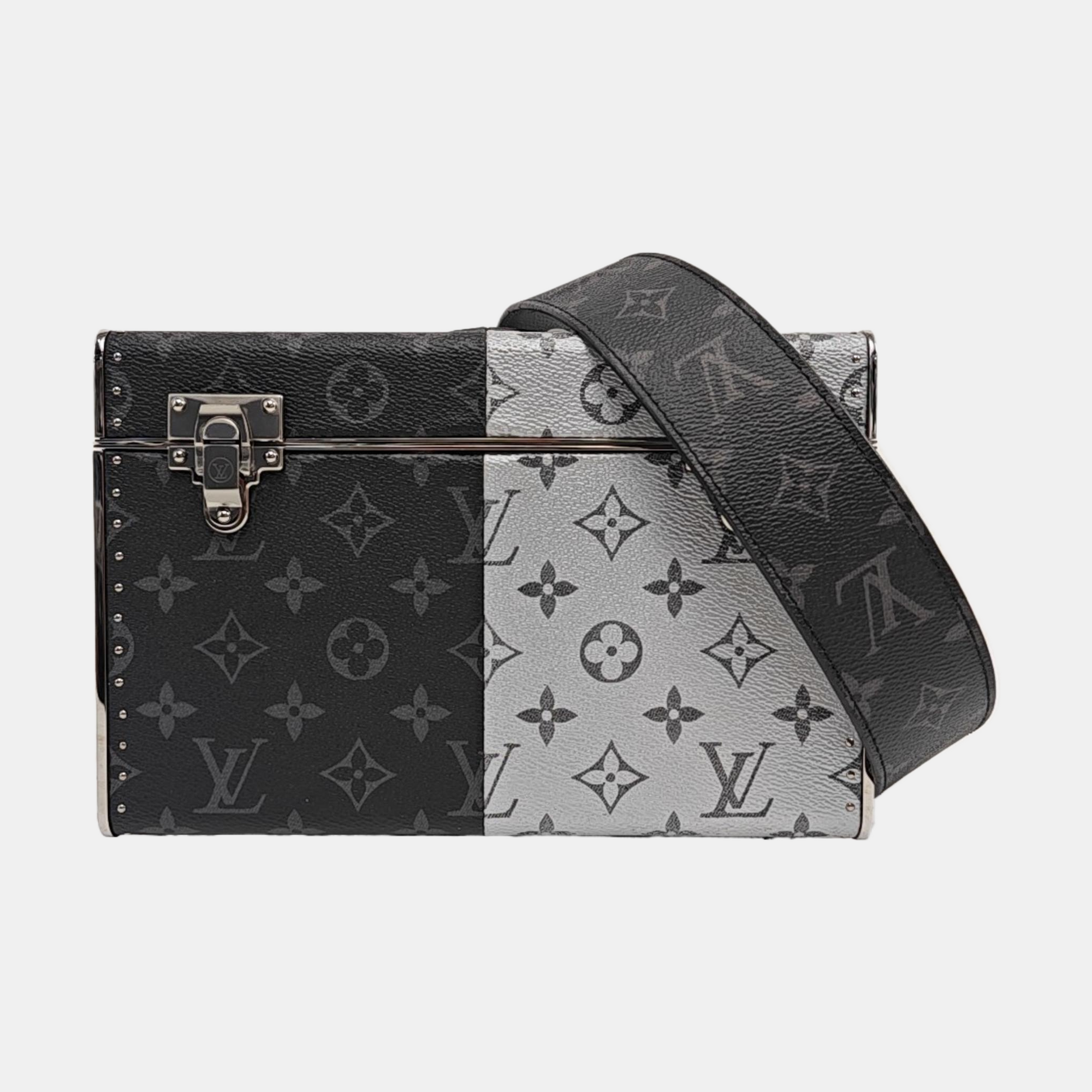 Monogram Coated Canvas Mini Gray