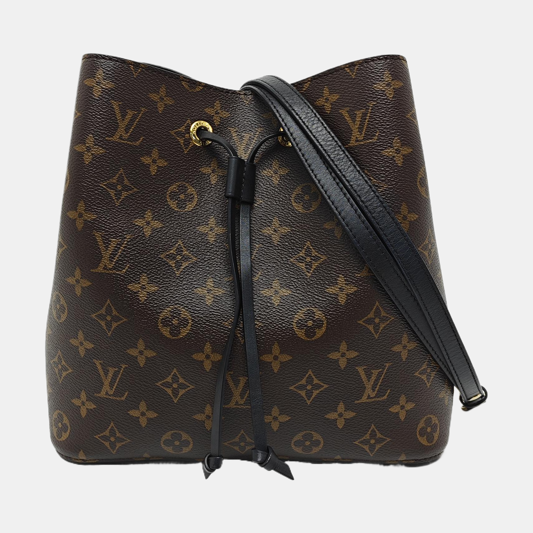 NÉONOÉ MM Monogram Coated Canvas Brown