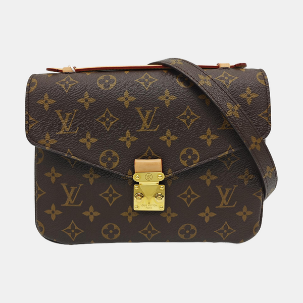 MÉTIS MM Monogram Coated Canvas Brown