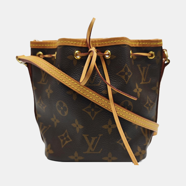 NÉONOÉ Nano Monogram Coated Canvas Brown