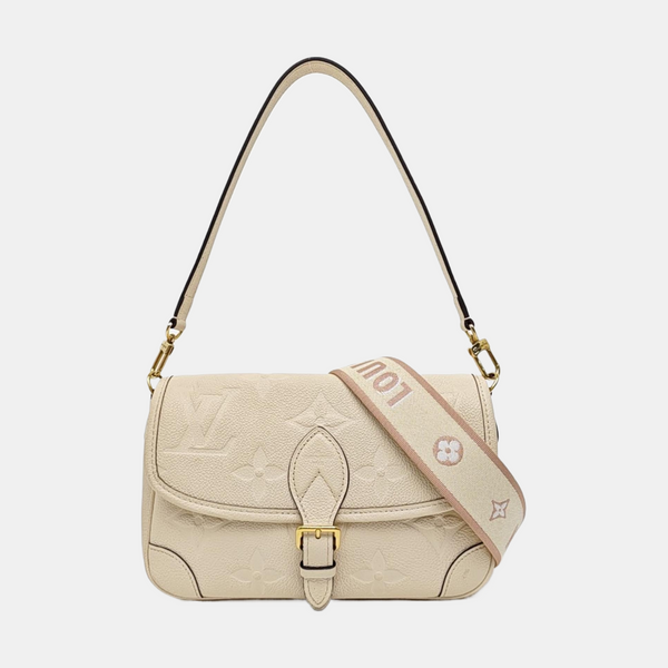 DIANE Monogram Calfskin Beige
