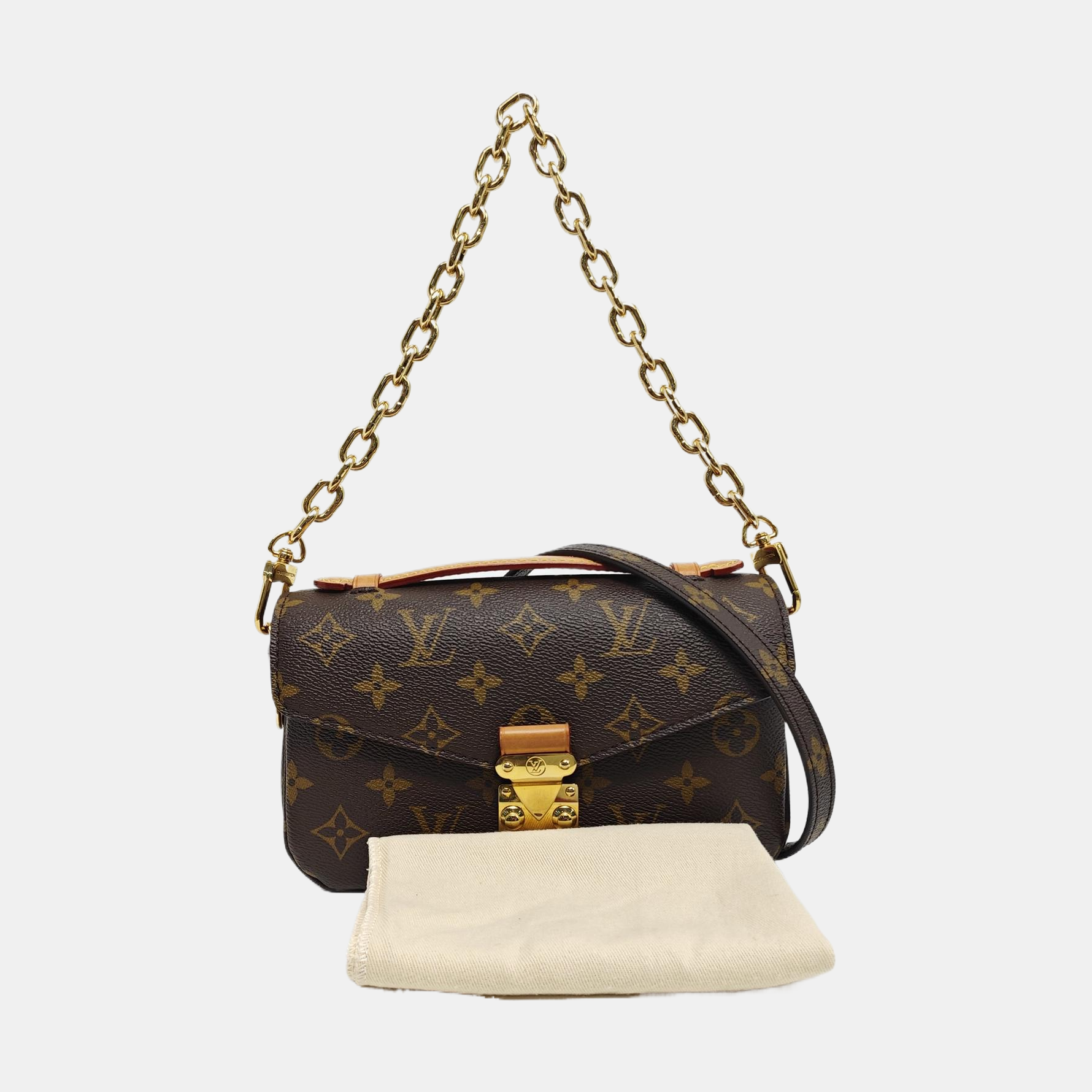 MÉTIS EAST WEST Monogram Coated Canvas Brown