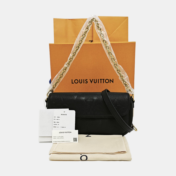 IVY Monogram Calfskin Black