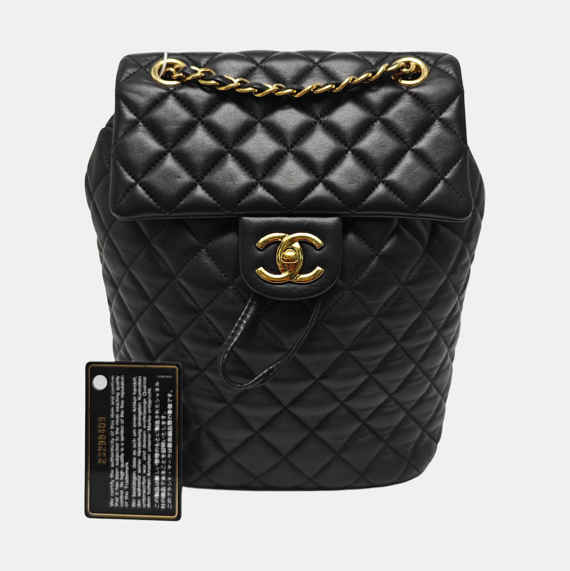 URBAN SPIRIT Small Quilted Lambskin Black