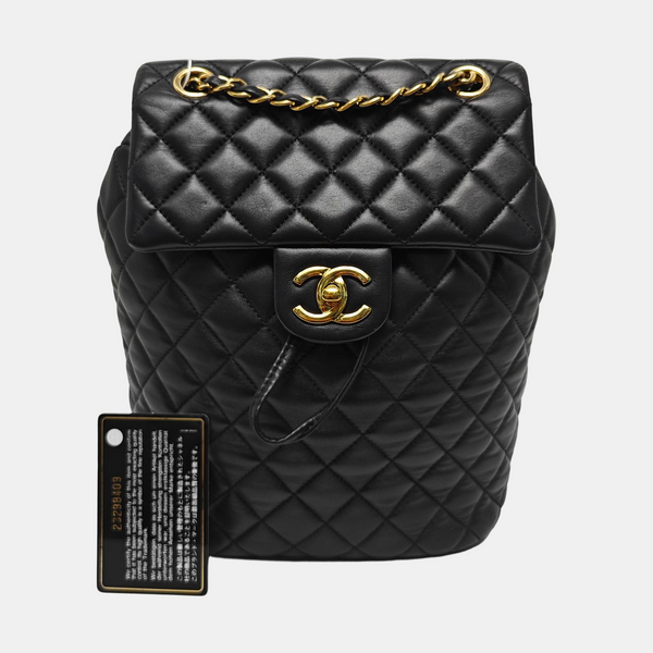 URBAN SPIRIT Small Quilted Lambskin Black