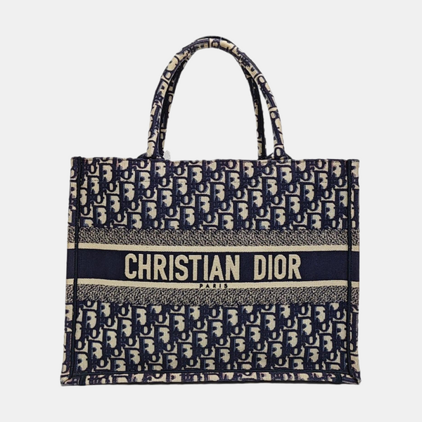 Book Tote Medium Canvas Blue