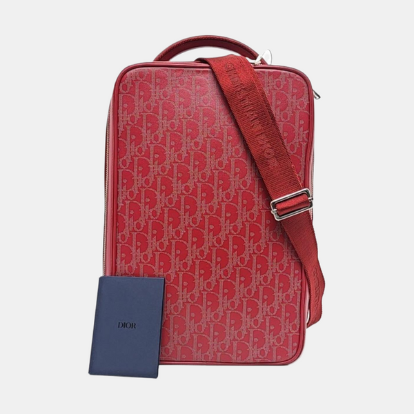 World Tour Large Calfskin Red