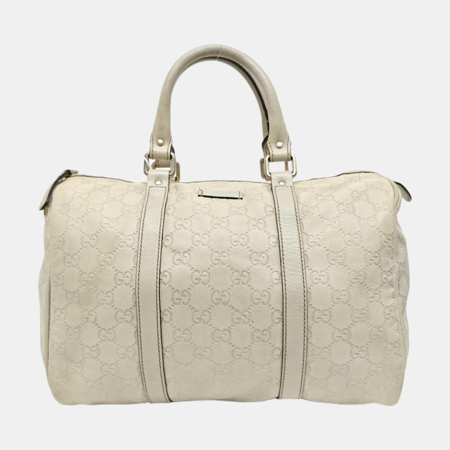 Joy Medium Monogram Calfskin Beige