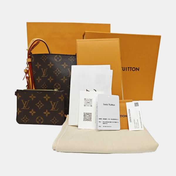 ALL IN BB Monogram Coated Canvas Brown